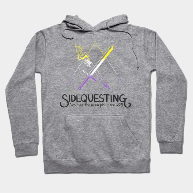 Nonbinary Sidequesting Logo Hoodie by Sidequesting